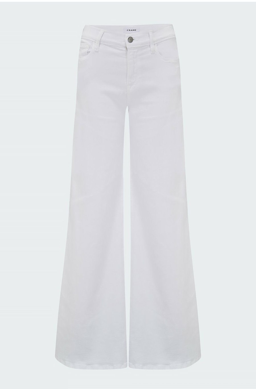 Jeans * | Le Palazzo Wide Leg In Blanc Large Choice Frame