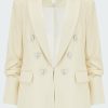 Women'S Clothing * | Beacon Dickey Jacket In Ecru Clearance Sale Veronica Beard