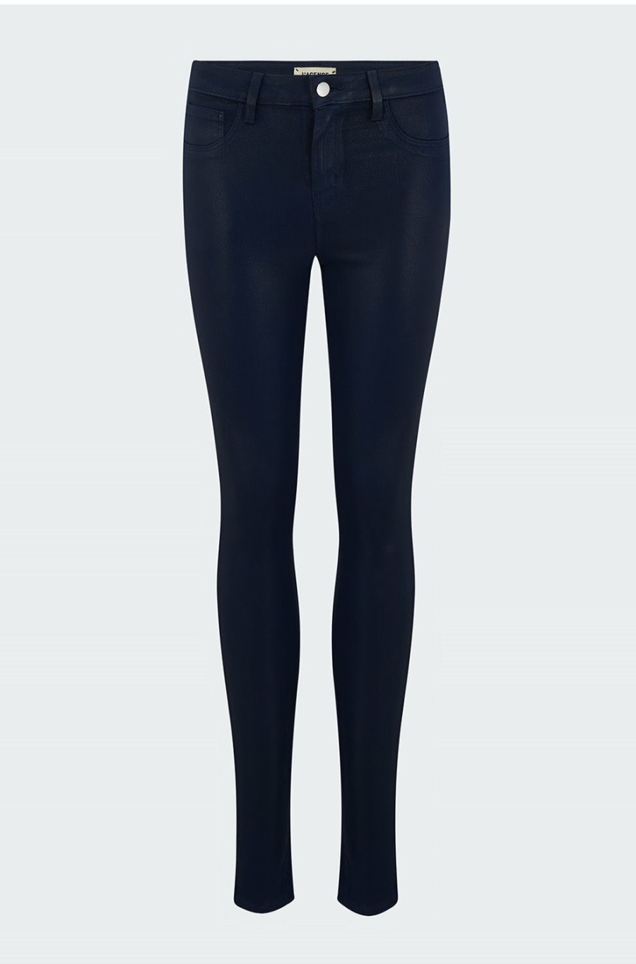 Denim * | Marguerite Skinny Jean In Navy Coated Fashionable L'Agence