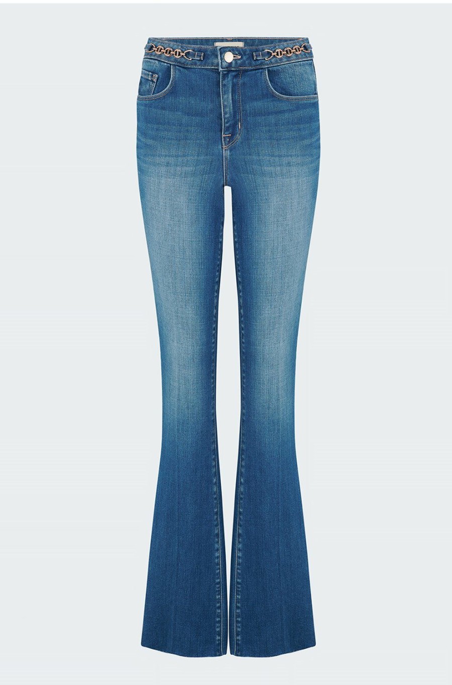 Jeans * | Ruth Straight Jean With Gold Chain In Century Online Store L'Agence