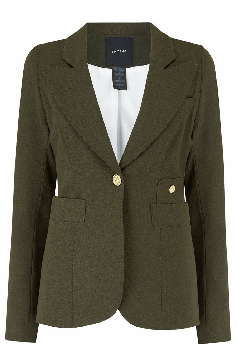 Women'S Clothing * | Classic Duchess Blazer In Army New Smythe