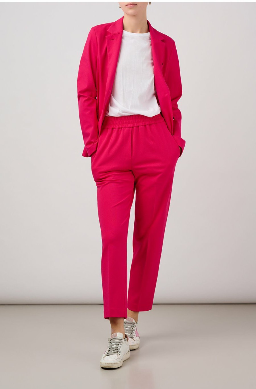 Women'S Clothing * | Jogging Trouser In Fuschia Pink Large Choice Harris Wharf London