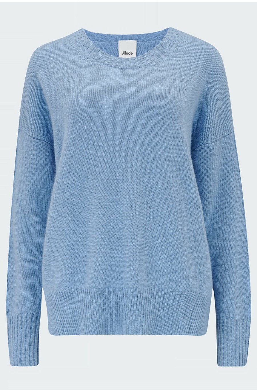 Women'S Clothing * | Crew Neck Jumper In Pale Blue Best Choice Allude