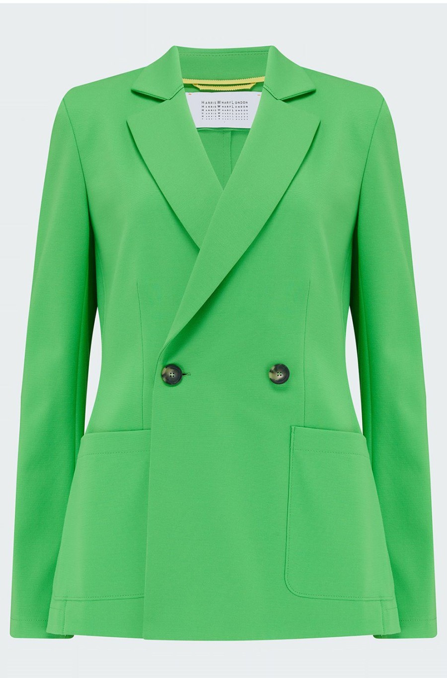 Women'S Clothing * | Double Breasted Blazer In Apple Green 100% Guarantee Harris Wharf London