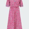 Women'S Clothing * | Coco Dress In Floral Print Lavender Popular Natalie Martin