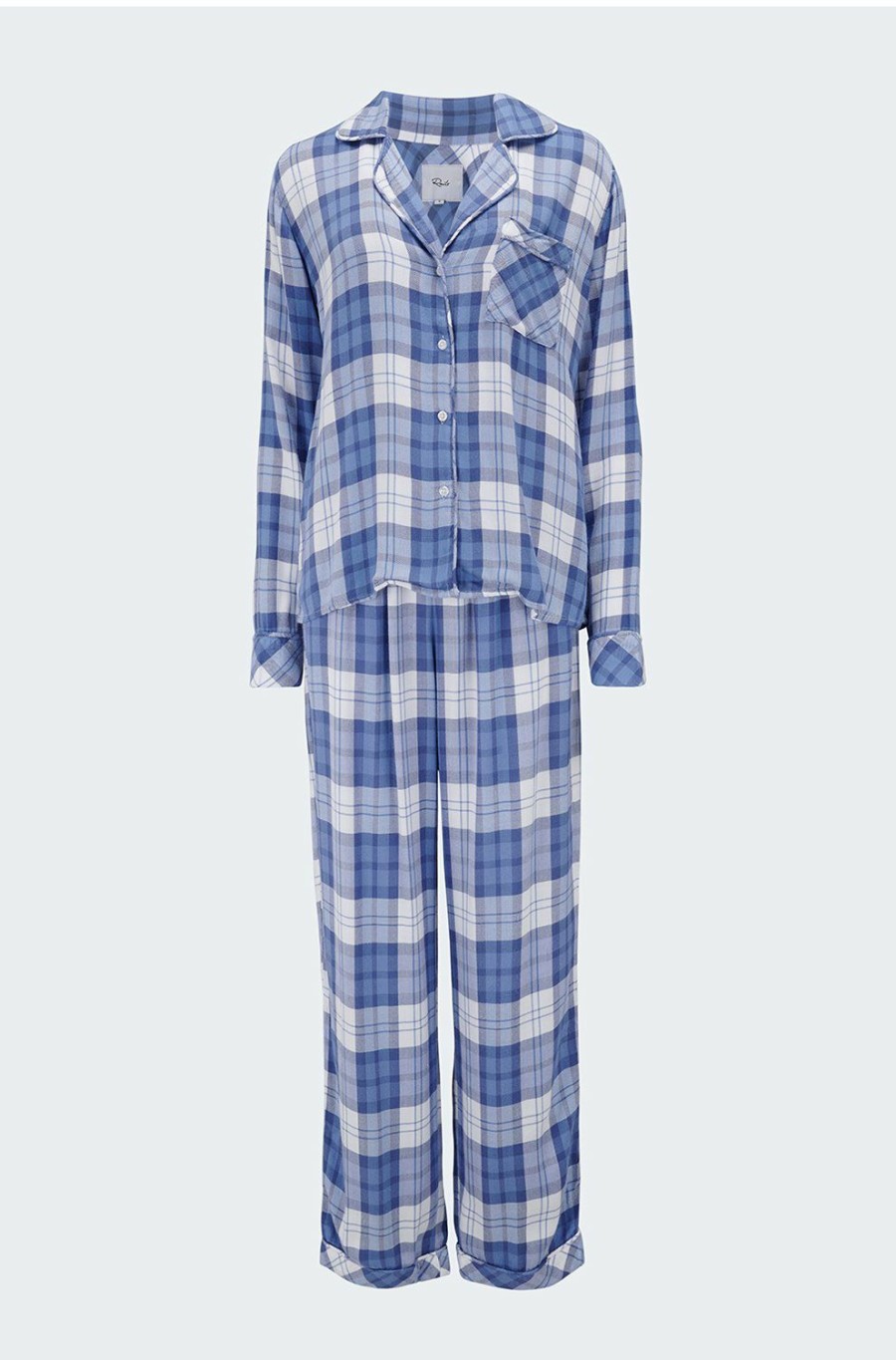 Women'S Clothing * | Clara Pyjamas In Blueberry White Discount Online Rails