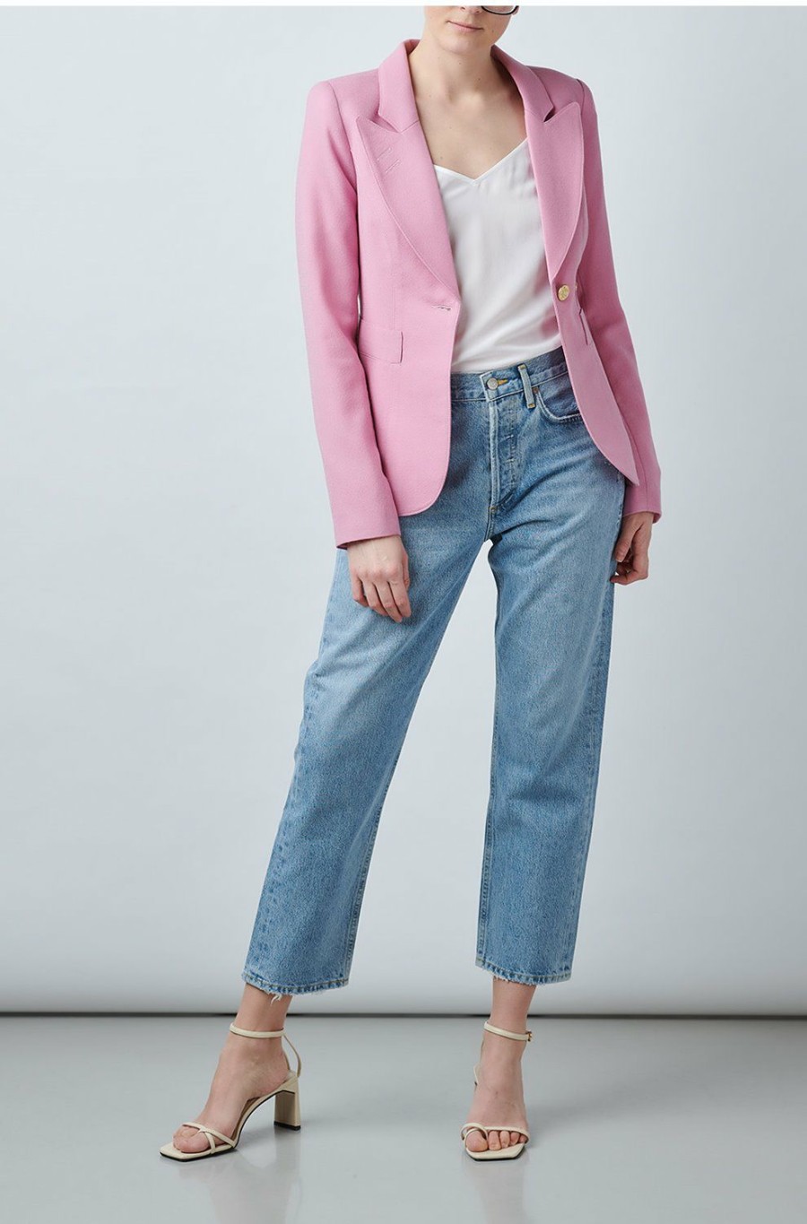 Women'S Clothing * | Classic Duchess Blazer In Rethink Pink Outlet Smythe