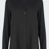 Women'S Clothing * | Slim Fitted Shirt In Black 100% Guarantee Vince