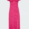 Women'S Clothing * | Charlotte Dress In Shangri-La Raspberry Discount Online Natalie Martin