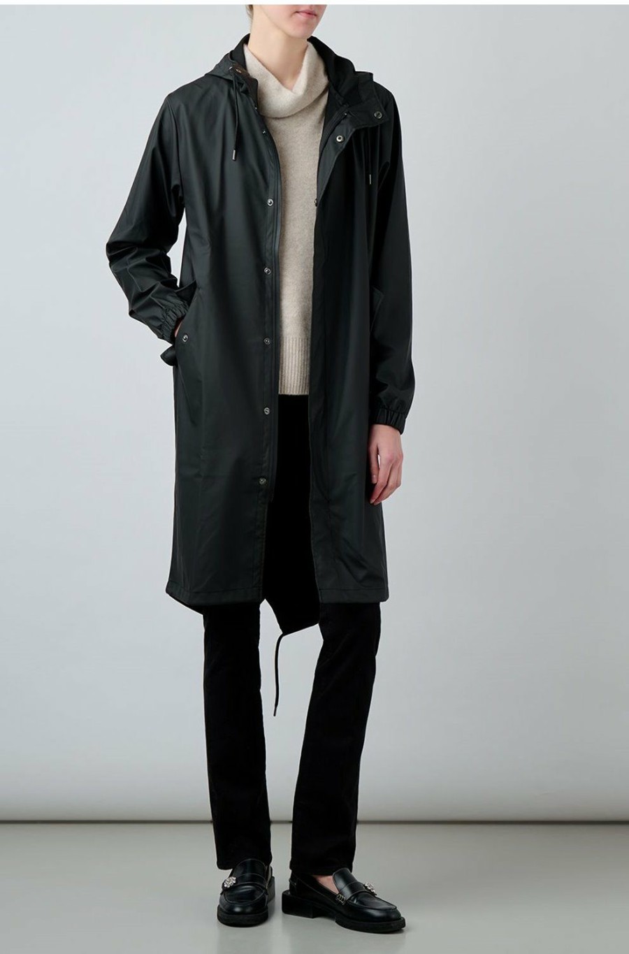 Women'S Clothing * | Fishtail Parka In Black Flash Sale Rains