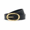 Women'S Clothing * | Rounded Buckle Belt In Black Outlet Sale Anderson'S