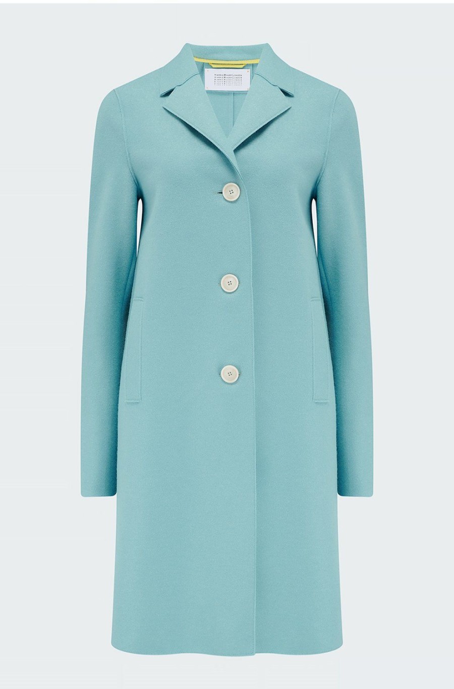 Women'S Clothing * | Boxy Coat In Aqua Blue Offering Discounts Harris Wharf London