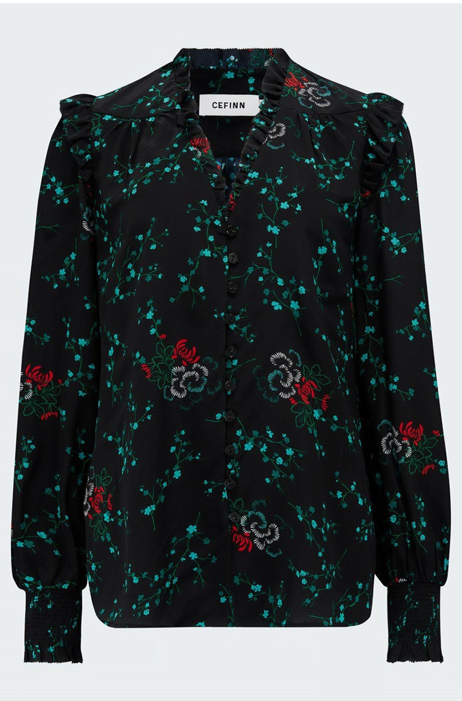 Women'S Clothing * | Stella Top In Lotus Print Hot Sell Cefinn