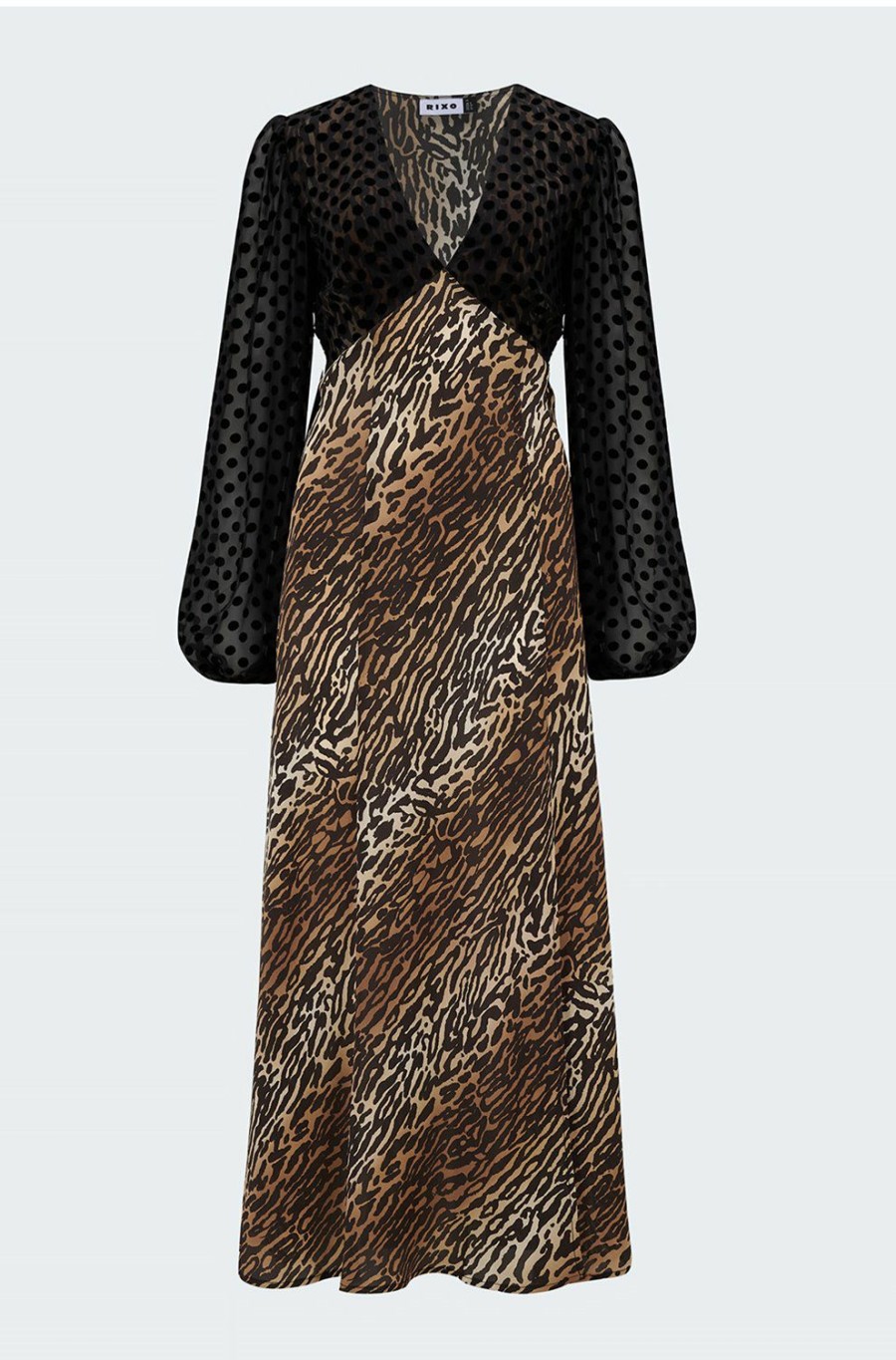 Women'S Clothing * | Melanie Dress In Bohemian Leopard Spot Promotion Rixo