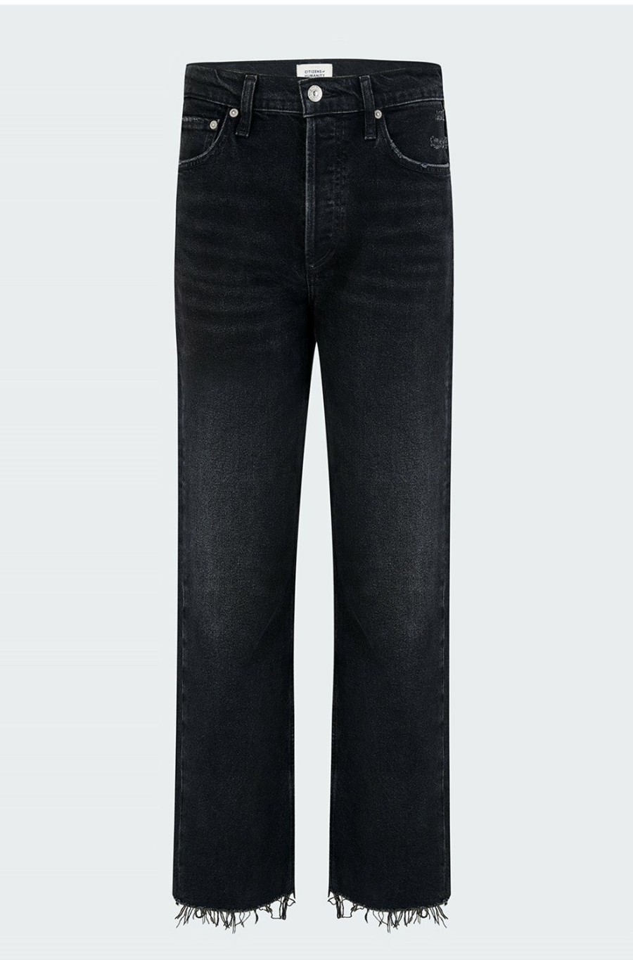 Jeans * | Florence Wide Straight Leg In Stormy Discount Store Citizens Of Humanity