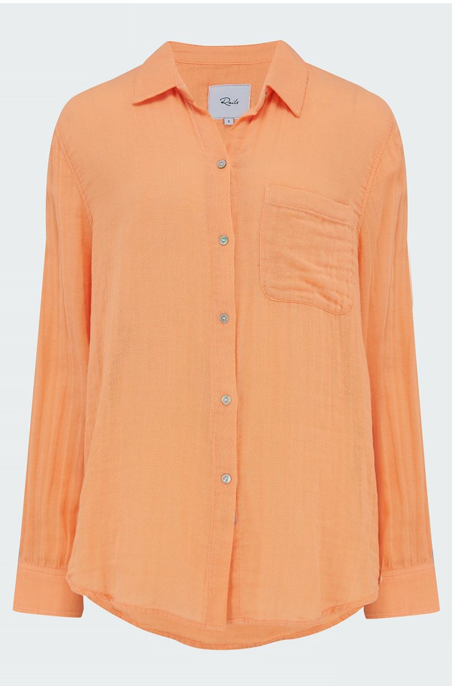 Women'S Clothing * | Ellis Shirt In Papaya New Rails