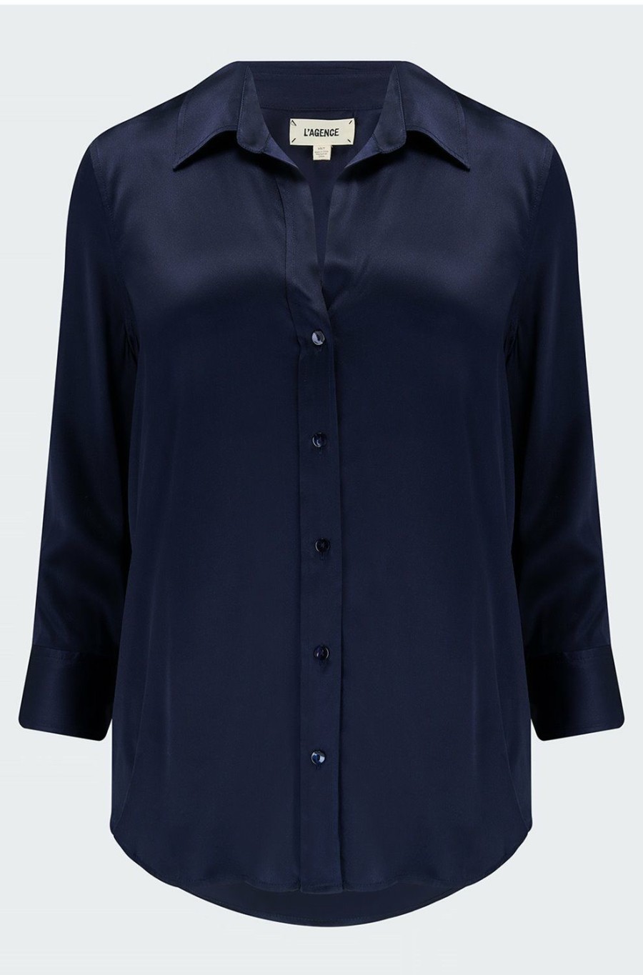 Women'S Clothing * | Dani Blouse In Midnight Sale Online L'Agence