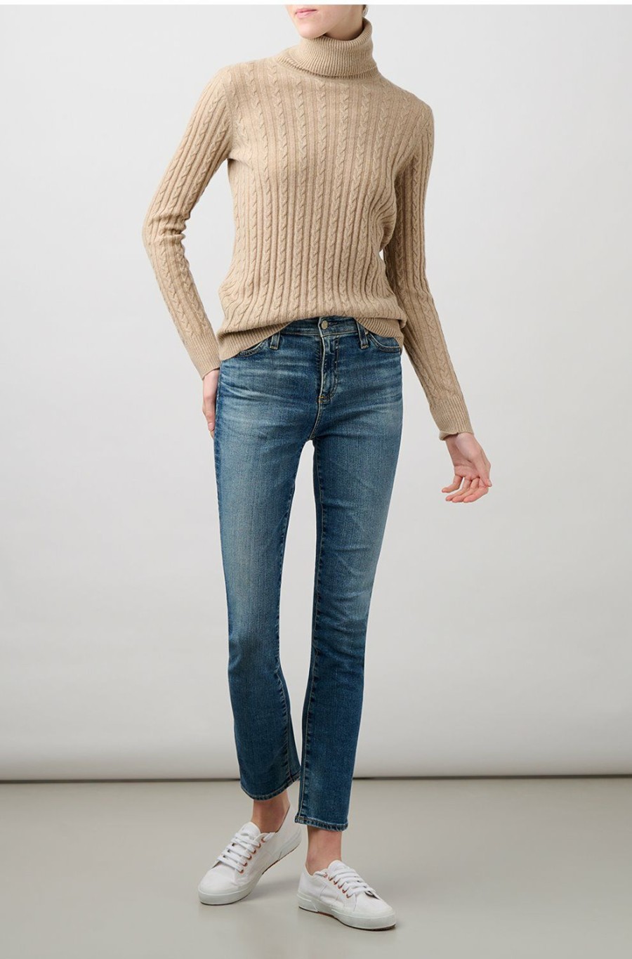 Women'S Clothing * | Ivy Roll Neck In Light Oatmeal Hot Sale Madeleine Thompson