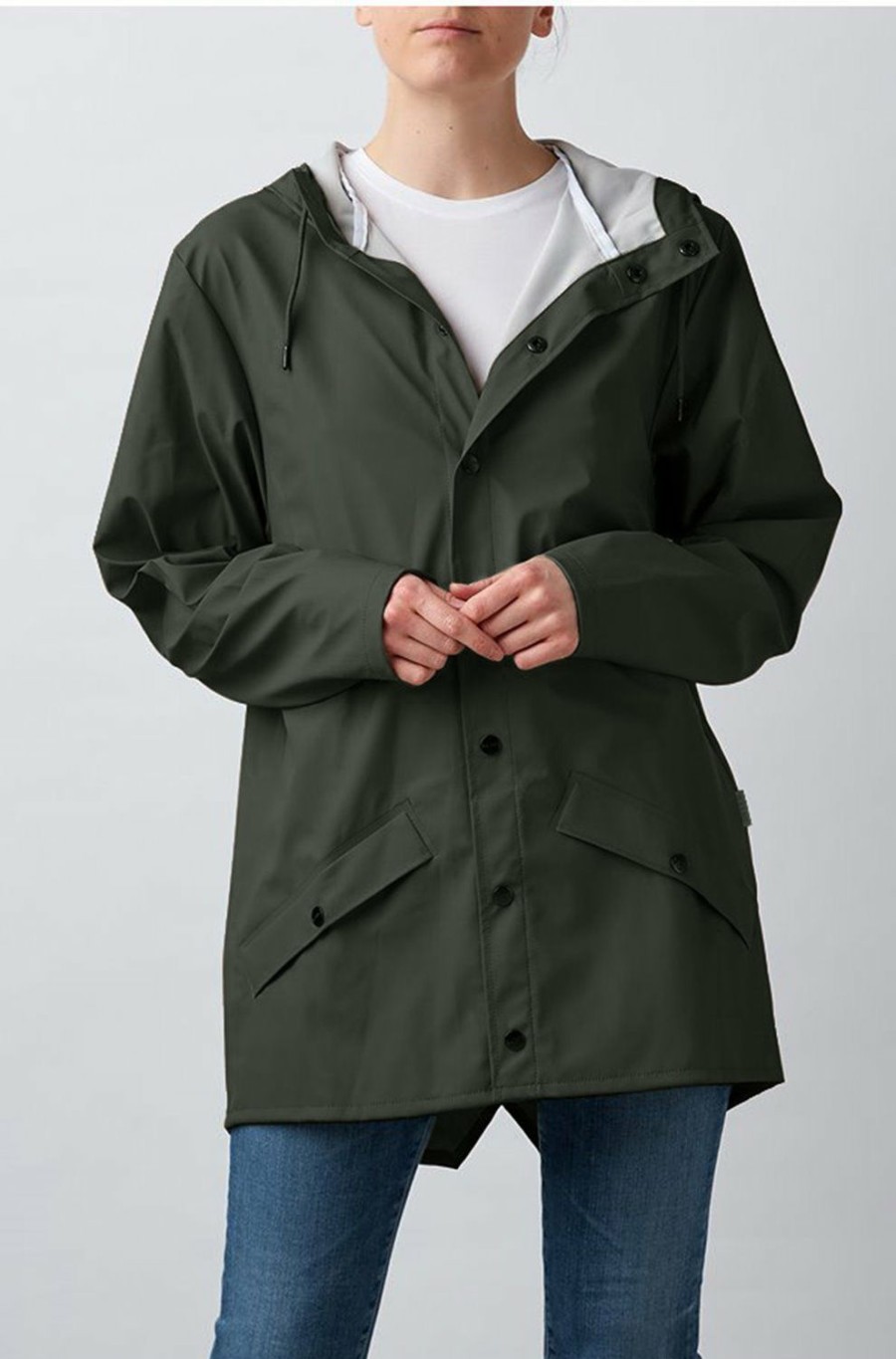 Women'S Clothing * | Short Jacket In Green Reasonable Price Rains