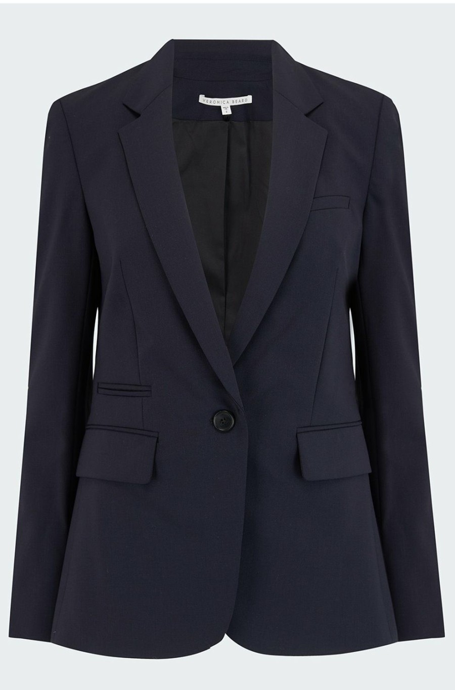 Women'S Clothing * | Classic Dickey Jacket In Navy Promotion Veronica Beard