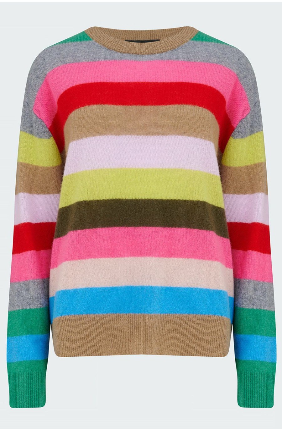 Women'S Clothing * | Lexie Crew Neck In Rainbow Shoping 360 Cashmere