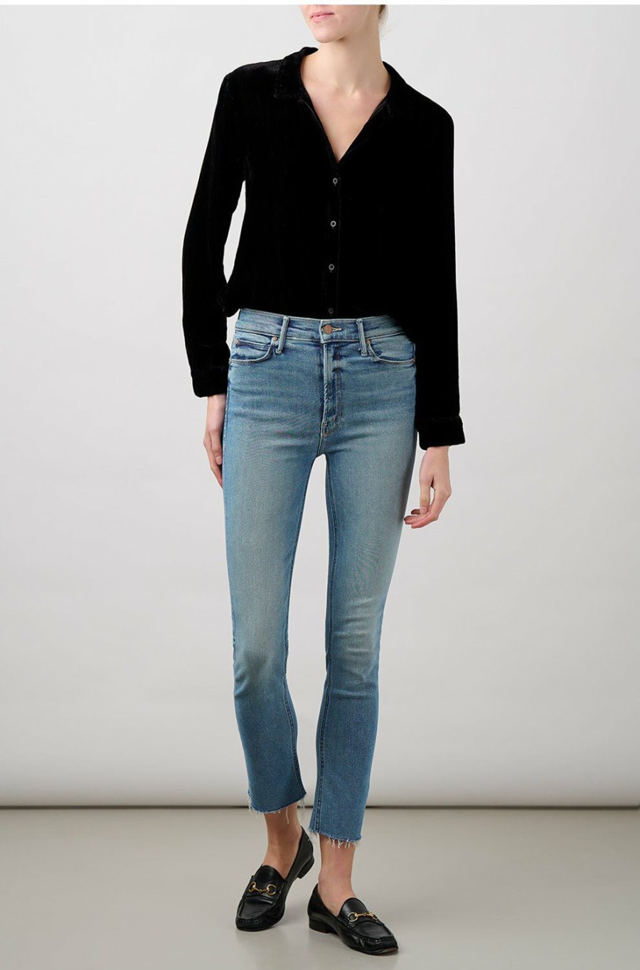 Jeans * | Mid Rise Dazzler Crop In Riding The Cliffside With Discount Mother