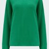 Women'S Clothing * | Elaine Crew Neck In Emerald Best-Selling 360 Cashmere