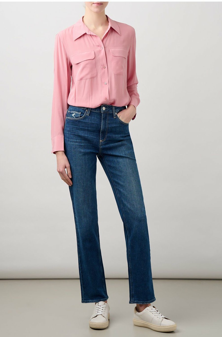 Women'S Clothing * | Slim Signature Shirt In Wild Rose Popular Equipment