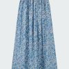 Women'S Clothing * | Bella Skirt In Gloriosa Print Cornflower New Arrivals Natalie Martin