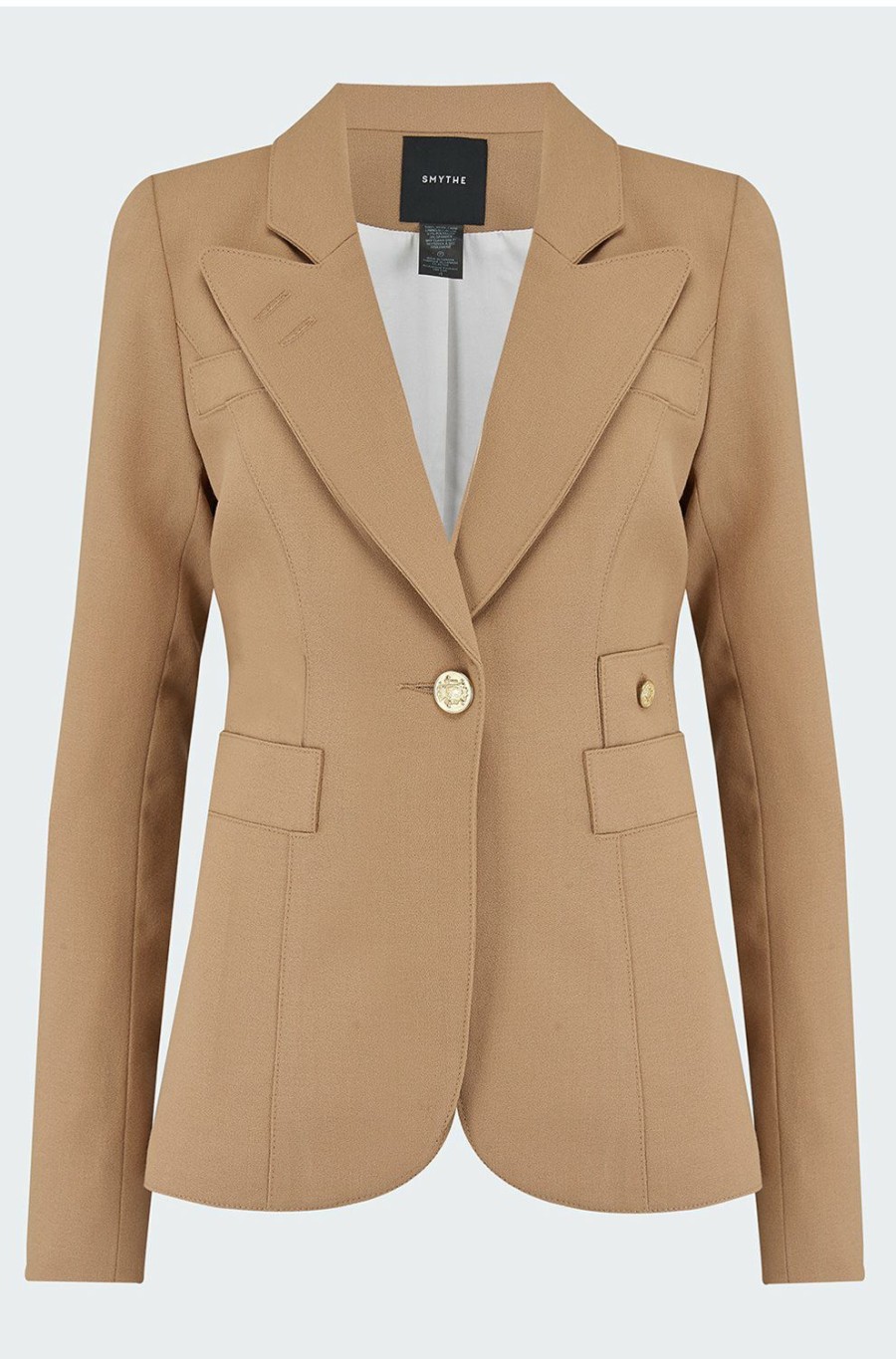 Women'S Clothing * | Classic Duchess Blazer In Camel Exclusive Smythe