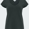 Women'S Clothing * | Katie Scoop Neck Tee In Cirrus Latest Velvet