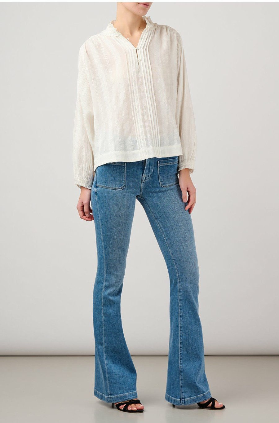 Women'S Clothing * | Prado Blouse In Blanc Official Vanessa Bruno