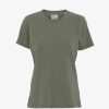 Women'S Clothing * | Organic Tee Shirt In Dusty Olive Hot Selling Colorful Standard