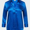 Women'S Clothing * | Dani Blouse In Palace Blue Special L'Agence