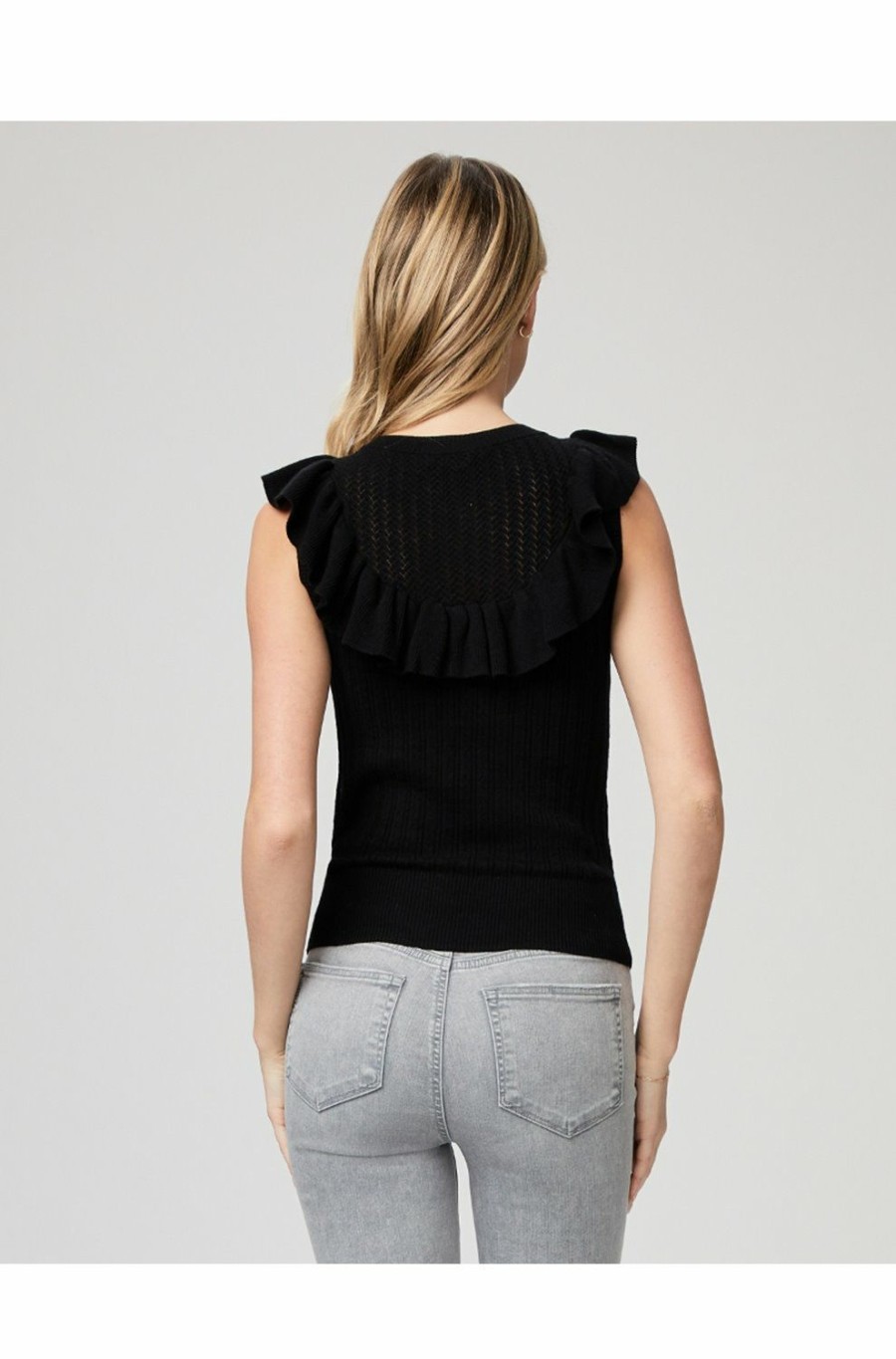 Women'S Clothing * | Rosina Top In Black Excellent Paige