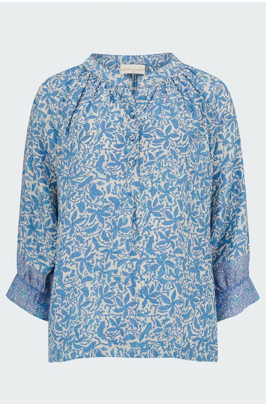 Women'S Clothing * | Remy Top In Gloriosa Cornflower Cheap Online Natalie Martin