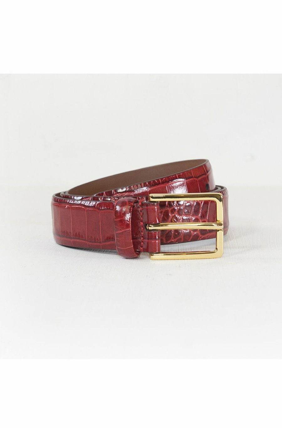 Women'S Clothing * | Snake Belt In Red Outlet Anderson'S