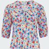 Women'S Clothing * | Warner Top In Spring Ink Floral Cheaper Rixo