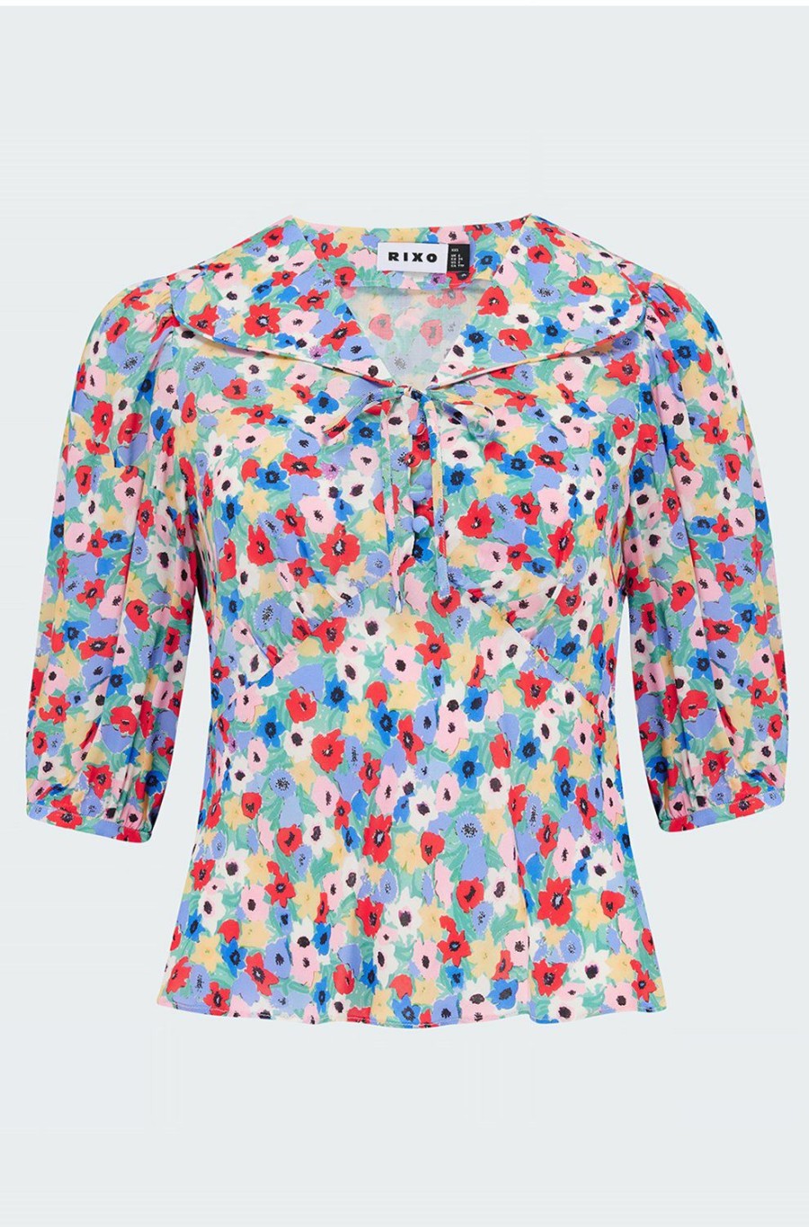 Women'S Clothing * | Warner Top In Spring Ink Floral Cheaper Rixo