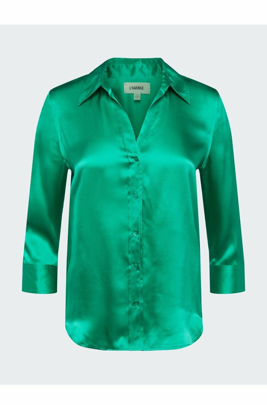 Women'S Clothing * | Dani Blouse In Jade Sale L'Agence