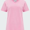 Women'S Clothing * | Organic Tee Shirt In Flamingo Pink Large Choice Colorful Standard