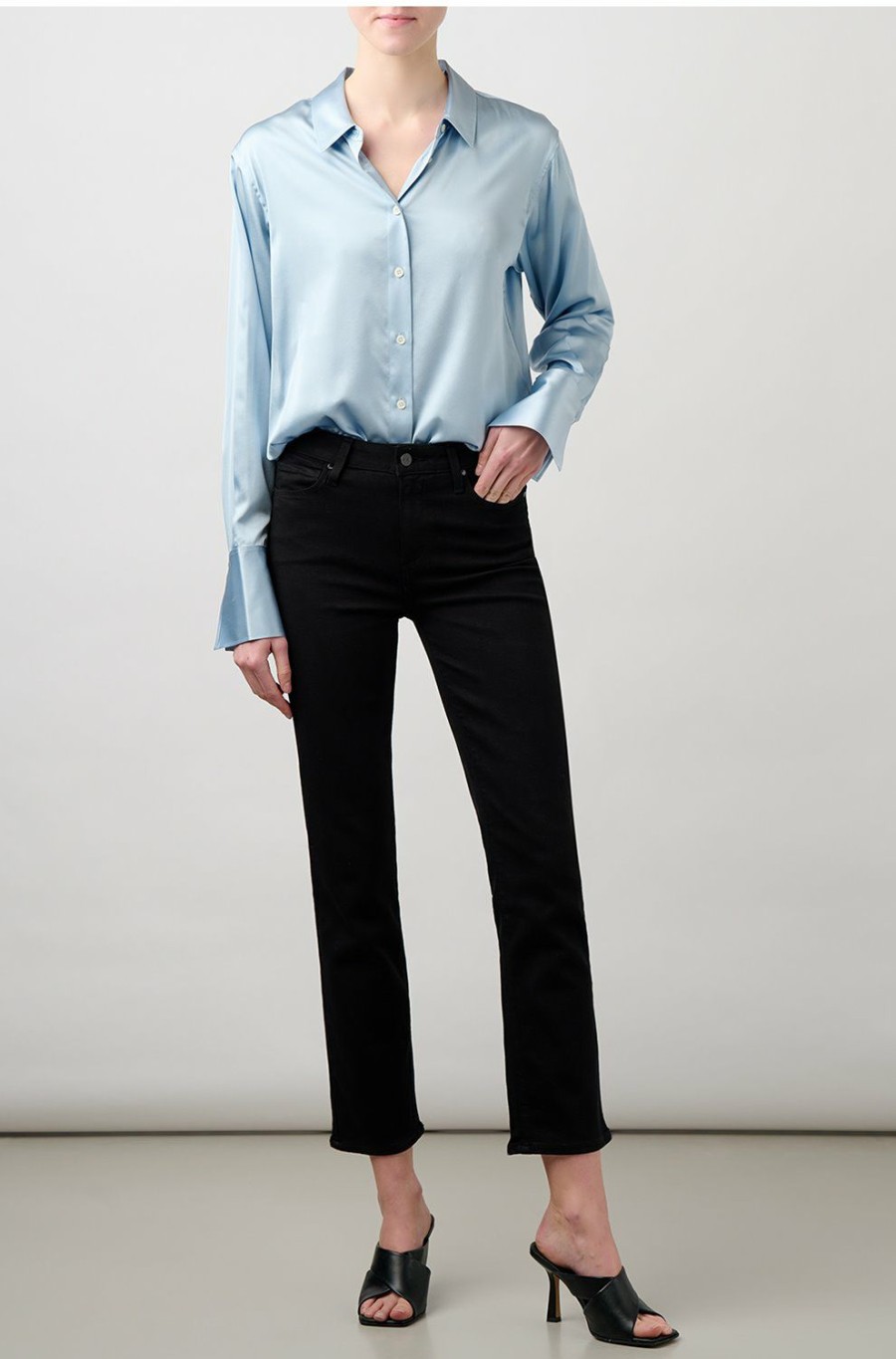 Women'S Clothing * | Standard Shirt In Chambray Blue Large Choice Frame