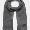 Women'S Clothing * | Double Face Cashmere Contrast Color Scarf In Heather Grey Discount Vince