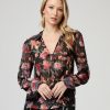 Women'S Clothing * | Marsha Shirt In Black Multi Silk Exclusive Paige