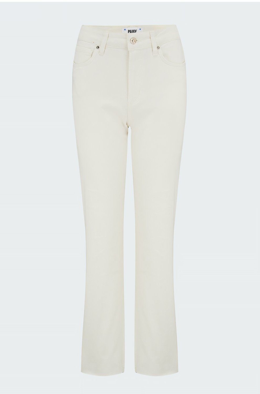 Jeans * | Stella Straight Jean In Tonal Ecru Cheap Online Paige