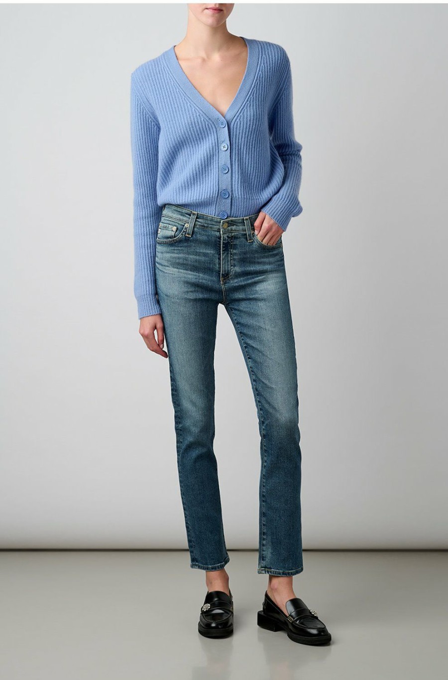 Denim * | Mari Slim Straight Jean In 15 Years Shoreline Closeout Sale Ag