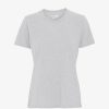 Women'S Clothing * | Organic Tee Shirt In Snow Melange Large Choice Colorful Standard