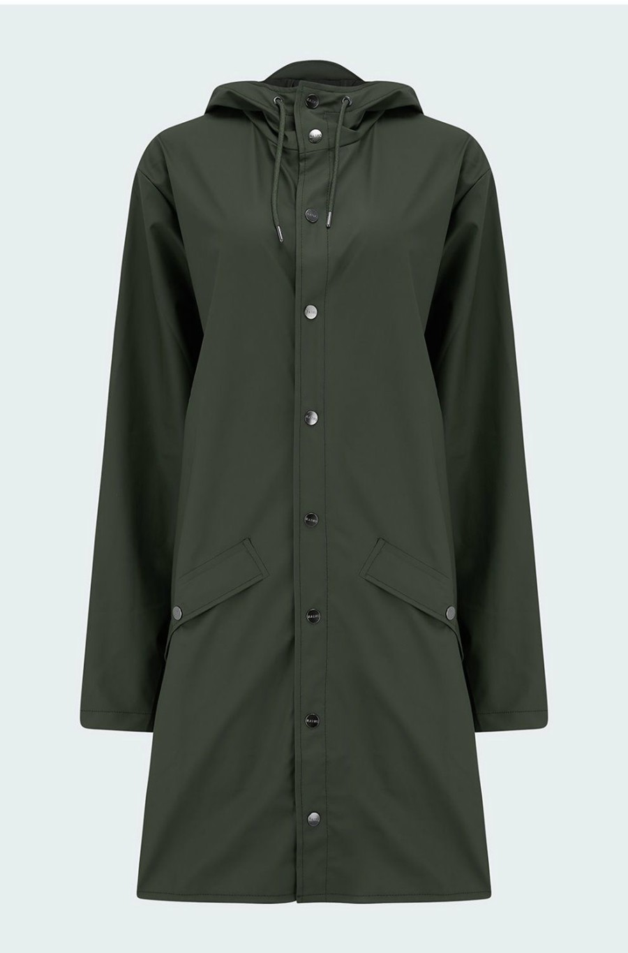 Women'S Clothing * | Long Jacket In Green Limited Edition Rains