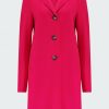 Women'S Clothing * | Boxy Coat In Deep Pink Best Sale Harris Wharf London