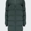 Women'S Clothing * | Long Puffer Jacket In Slate Reasonable Price Rains